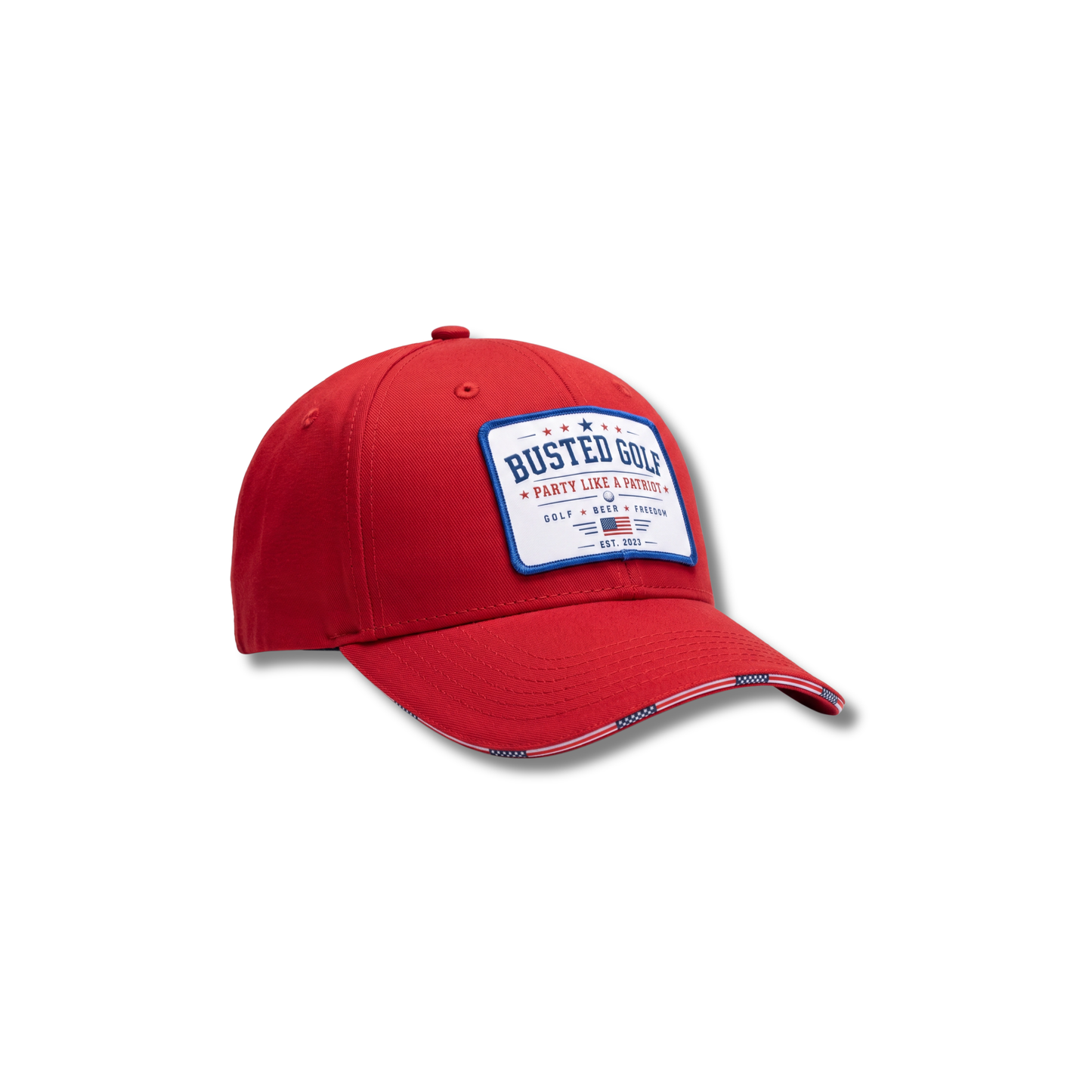 The Red, White & Busted Hat