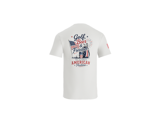 The Golf, Beer & Freedom Men's Tee